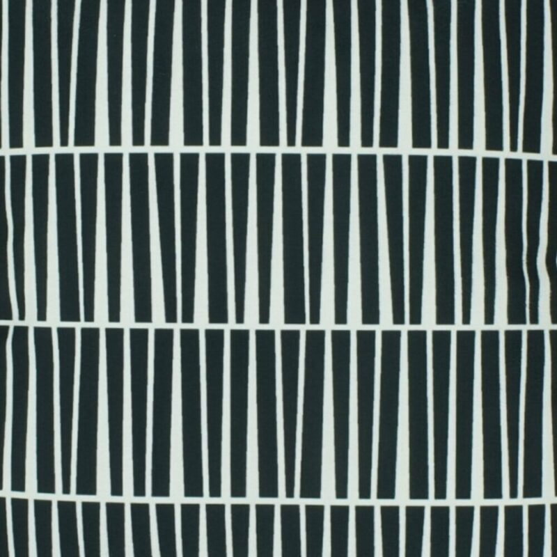 closer look at a cushion in Black and White Line pattern - 45x45cm