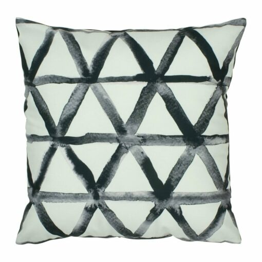 cushion cover in Faded Black Trellis pattern - 45x45cm