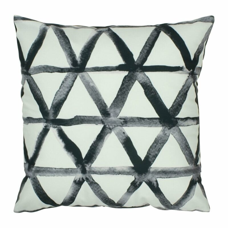 Faded Black Trellis Cushion Cover - 45x45cm - SC392 cushion cover in Faded Black Trellis pattern - 45x45cm