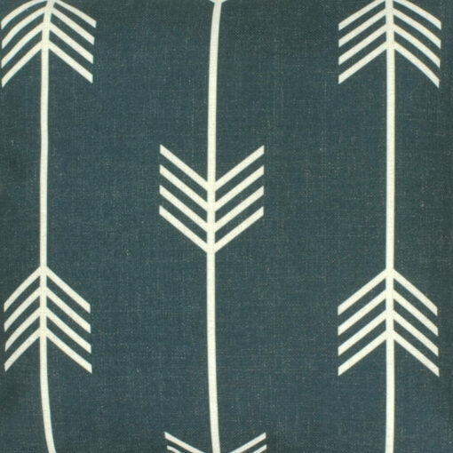 closer look at a cushion cover in Charcoal Arrow pattern - 45x45cm