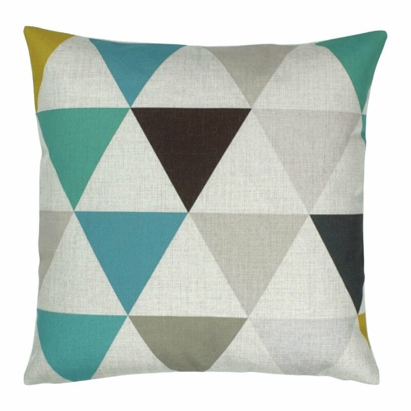 Geometric Neutral Hues Cushion Cover - 45x45cm - SC369 Cushion Cover in geometric neutral hues - 45x45cm