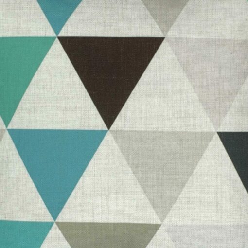 closer look at a Cushion Cover in geometric neutral hues - 45x45cm