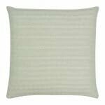 back side view of a Buttoned Cable Knit Cushion in Cream colour - 50x50cm