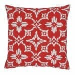 Outdoor cushion cover in Modern Floral Red pattern
