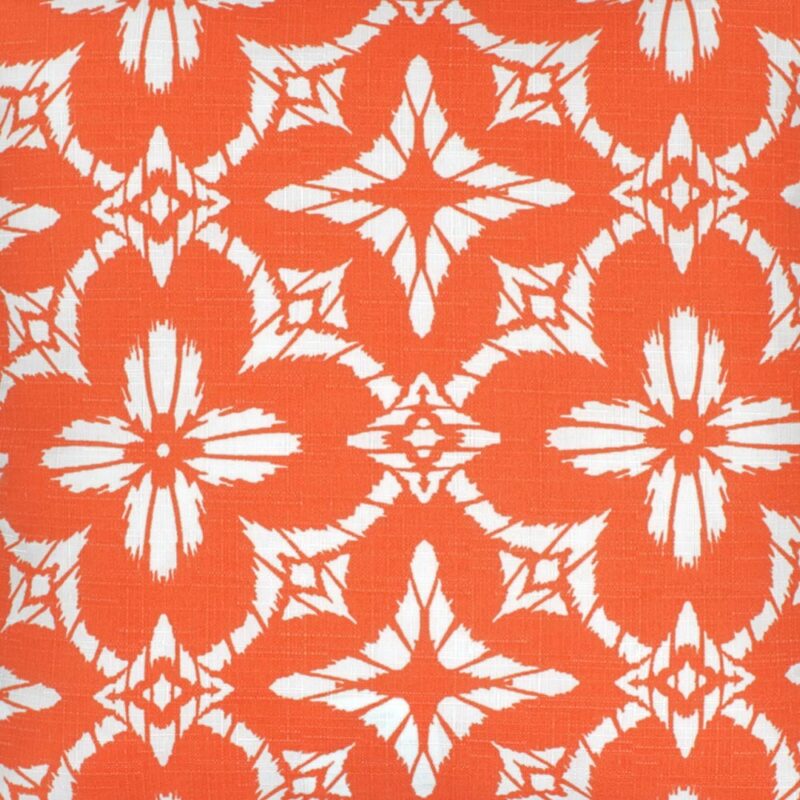 closer look at a Outdoor cushion in Modern Floral Watermelon pattern