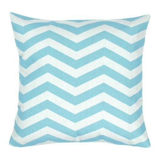 chevron pattern Cushion in Sky Blue colour 45x45cm