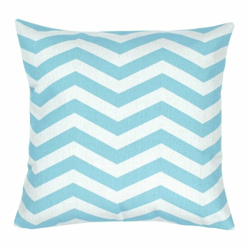 Sky Blue Chevron Cushion Cover - 45x45cm - SC371 chevron pattern Cushion in Sky Blue colour 45x45cm