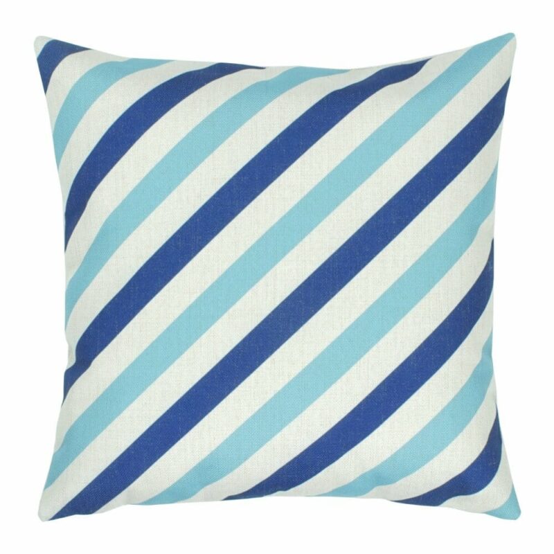 Blue Diagonal Cushion Cover - 45x45cm - SC370 Cushion Cover in Square shape with Blue Diagonal pattern - 45x45cm