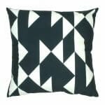 cushion cover in Black and White Triangle pattern - 45x45cm