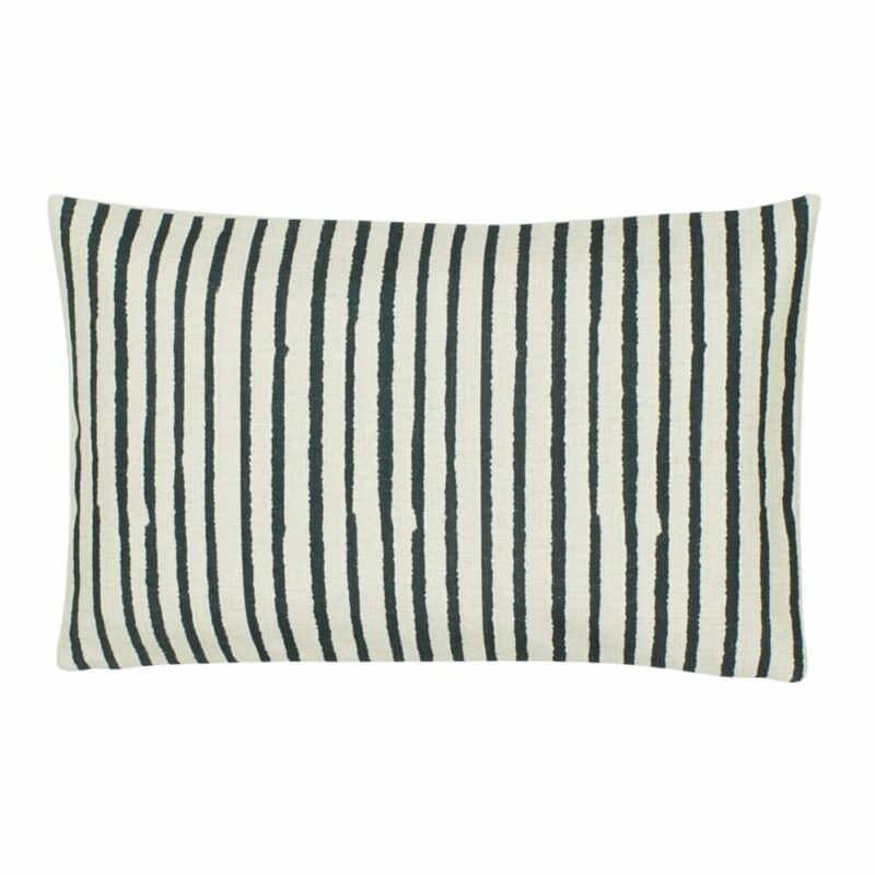 Navy Thin Stripe Rectangular Cushion Cover - 30x50cm - SC248-30 a Rectangular Cushion in Navy Thin Stripe pattern - 30x50cm