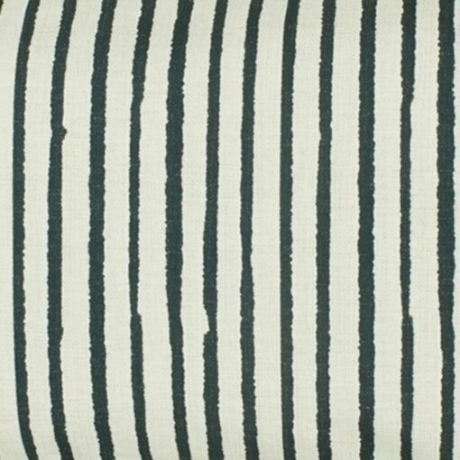 closer look at a Rectangular Cushion in Navy Thin Stripe pattern - 30x50cm