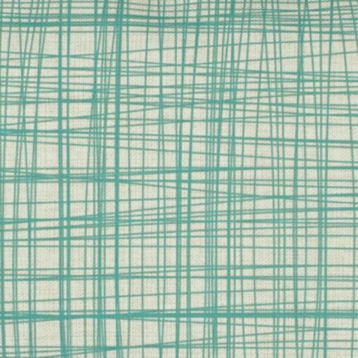 a closer look at a Rectangular Cushion Cover in Plaid Teal pattern - 30x50cm