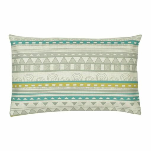 a Rectangular Cushion Cover in Aztec Grey pattern - 30x50cm