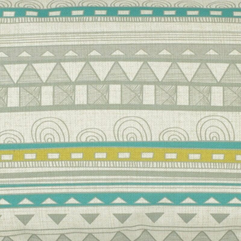 a closer look at a Rectangular Cushion in Aztec Grey pattern - 30x50cm