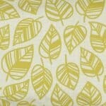 a closer look at a Rectangular Cushion cover in Yellow Leaves pattern - 30x50cm