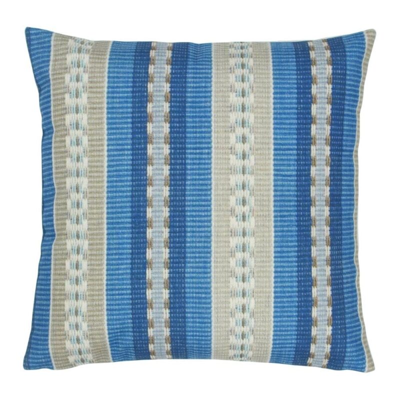 Blue Stripes Cushion Cover - 45x45cm - SC365 Cushion Cover in Square shape with Blue Stripes - 45x45cm