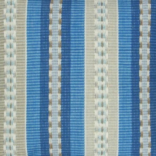 closer look at a Cushion in Square shape with Blue Stripes - 45x45cm