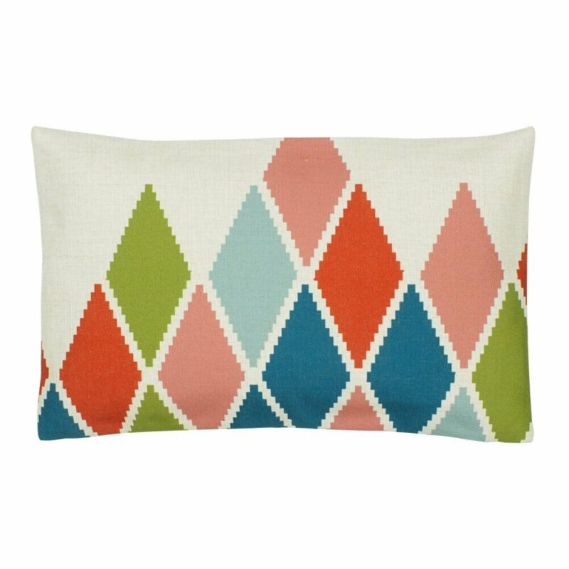 Multi colour Diamond Rectangular Cushion Cover - 30x50cm - SC366-30 a Rectangular Cushion cover in Multi colour Diamond pattern - 30x50cm