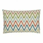 a Rectangular Cushion Cover in Chevron Multicolor pattern - 30x50cm