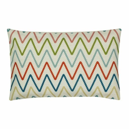 a Rectangular Cushion Cover in Chevron Multicolor pattern - 30x50cm