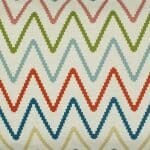 a closer look at a Rectangular Cushion in Chevron Multicolor pattern - 30x50cm