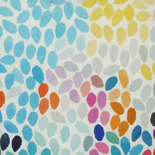 closer look at a cushion in Multi Colour Petals pattern - 45x45cm