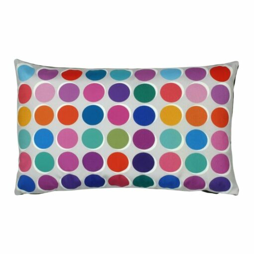 rectangular cushion in Mutli Colour Polka pattern