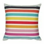 cushion cover in Multi Colour Horizontal Stripe pattern - 45x45cm