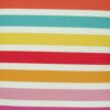 closer look at a cushion in Multi Colour Horizontal Stripe pattern - 45x45cm