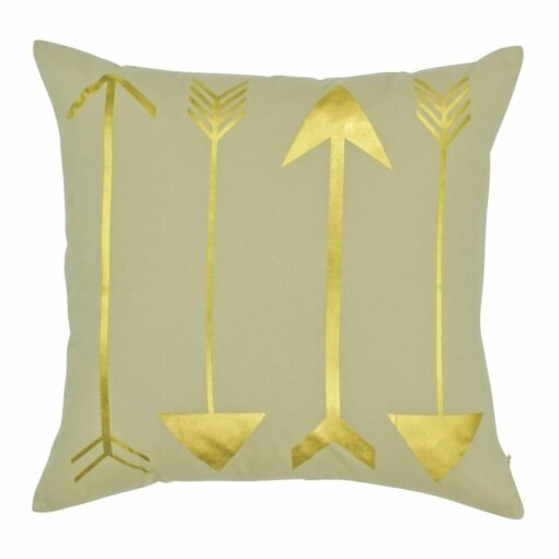 a Square Cushion in 4 gold arrows design - 45x45cm