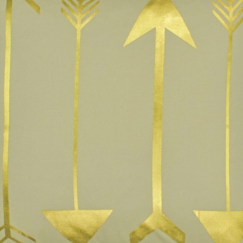 closer look at a Square Cushion in 4 gold arrows design - 45x45cm