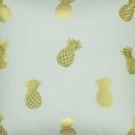 a closer look at a Cushion in Small Gold Pineapples pattern - 45x45cm