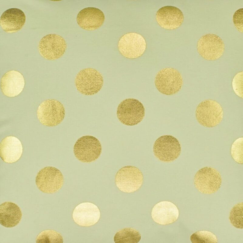 a closer look at a square Cushion in Gold Polka pattern - 45x45cm