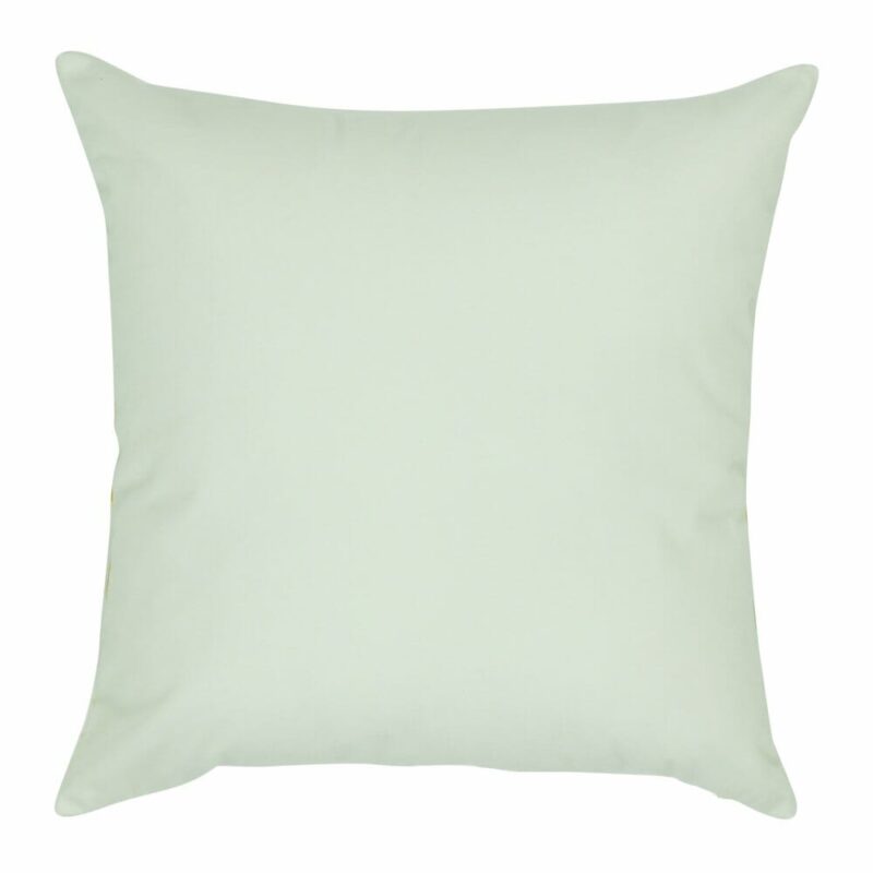 Back side view of Square Cushion Cover in Ivory .