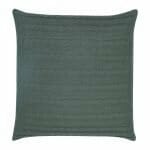 back side view of a Buttoned Cable Knit Cushion in Dark Grey colour - 50x50cm