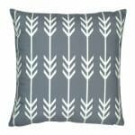 cushion cover in Grey and White Arrow pattern - 45x45cm