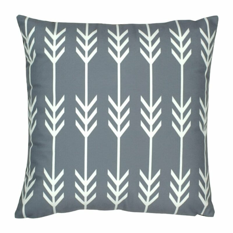 Grey and White Arrow Cushion Cover - 45x45cm - SC384 cushion cover in Grey and White Arrow pattern - 45x45cm