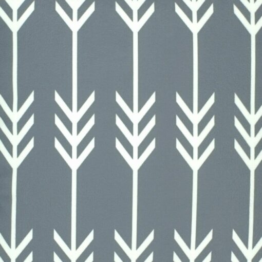 closer look at a cushion in Grey and White Arrow pattern - 45x45cm