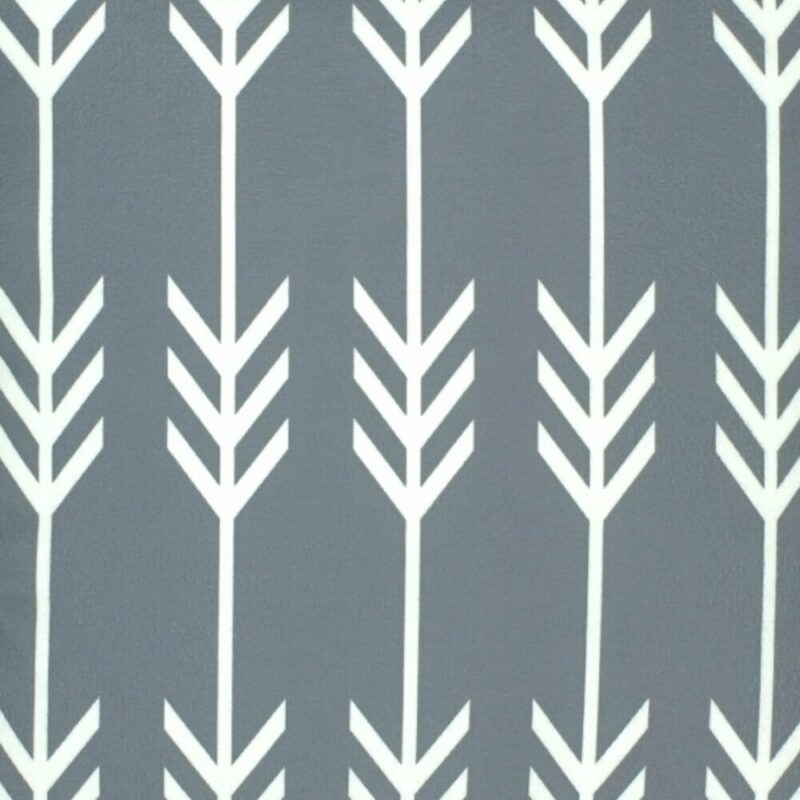 closer look at a cushion in Grey and White Arrow pattern - 45x45cm
