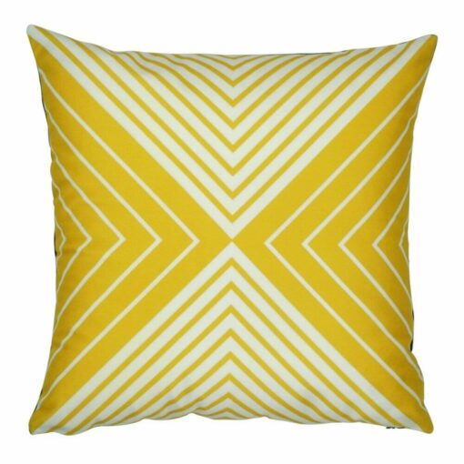 cushion cover in Yellow Thin and Thick Line pattern - 45x45cm