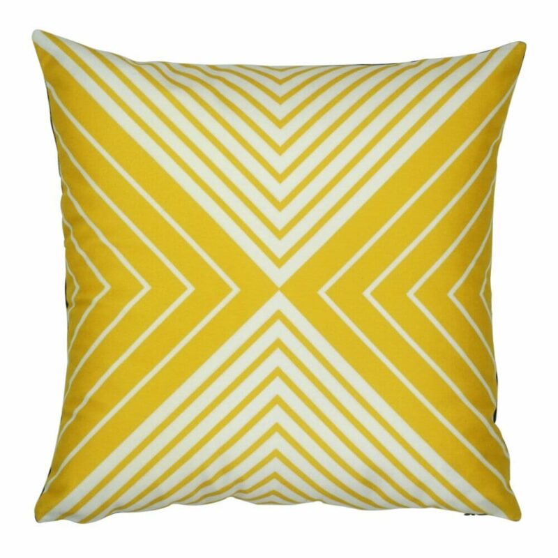 Yellow Thin and Thick Line Cushion Cover - 45x45cm - SC383 cushion cover in Yellow Thin and Thick Line pattern - 45x45cm