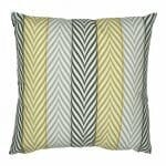 cushion cover in Black Grey and Yellow Chevron pattern - 45x45cm