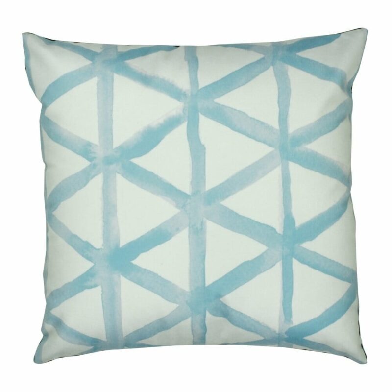 cushion cover in Pastel Blue Trellis pattern - 45x45cm