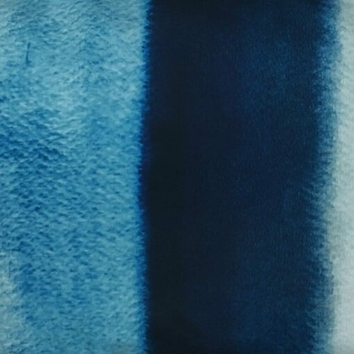 closer look at a rectangular cushion cover in Ocean Blue Stripe pattern