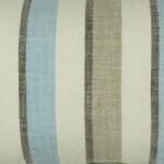closer look at a rectangular cushion Cover in Sky Blue and Grey Stripe -30x50cm