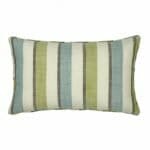 rectangular cushion in Teal and Lime Stripe -30x50cm