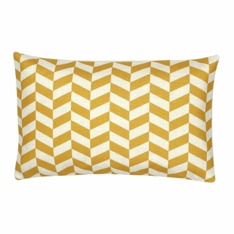 Gold Thick Chevron Rectangular Cushion Cover - 30x50cm - SC408-30 a Rectangular Cushion in Gold Thick Chevron pattern - 30x50cm