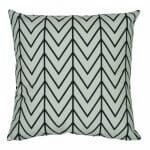 Patterned cushion cover in Black and White Chevron - 45x45cm