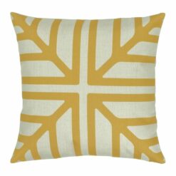 cushion cover in Gold Four Square pattern - 45x45cm