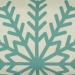 a closer look at a Rectangular Cushion cover in Snowflake print - 30x50cm
